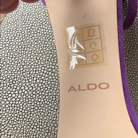 NWT Aldo purple high heels Sz 8.5 - Picture 9 of 9